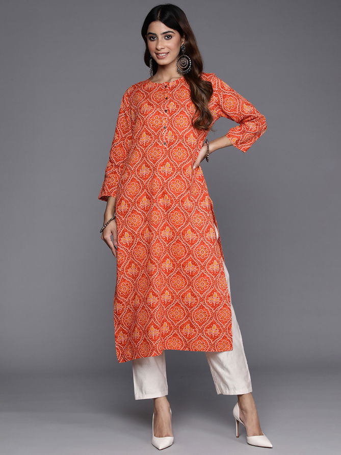 2430 Indo Era Casual Wear Geometric Printed Kurtis Wholesale Price In Surat
